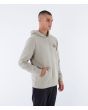 Hombre con sudadera de capucha Hurley Deserted Fleece Sandstorm derecha