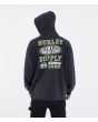Hombre con Sudadera oversize de capucha Hurley Encore Negra posterior