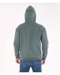Hombre con Sudadera polar de capucha Hurley One and Only Solid Core Verde posterior