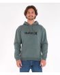 Hombre con Sudadera polar de capucha Hurley One and Only Solid Core Verde