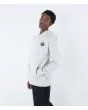 Hombre con sudadera de capucha con forro polar Hurley Progress Gris Claro izquierda