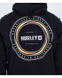 Hombre con Sudadera de capucha Hurley Seaside Negra estampado espalda