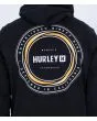 Hombre con Sudadera de capucha Hurley Seaside Negra estampado espalda