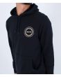 Hombre con Sudadera de capucha Hurley Seaside Negra estampado pecho
