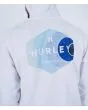 Hombre con sudadera de capucha Hurley Seaside Blanca serigrafía espalda