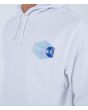 Hombre con sudadera de capucha Hurley Seaside Blanca serigrafía pecho