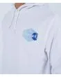 Hombre con sudadera de capucha Hurley Seaside Blanca serigrafía pecho