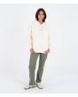 Mujer con Sudadera con capucha Hurley Stadium Pearl Ivory ajuste relajado