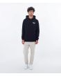 Hombre con sudadera polar de capucha Hurley Wave Tour Negra ajuste