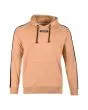 Sudadera con capucha Lightning Bolt Patch marrón para hombre