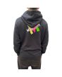 Hombre con Sudadera de capucha Mission Basic Logo Surfschool Negra Unisex 