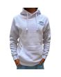 Hombre con Sudadera de capucha Mission Logo Atún Blanca Unisex frontal