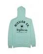 Sudadera con capucha Mission Surfboards Rías Baixas ST. 2002 en color verde menta para hombre 