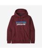 Sudadera con capucha Patagonia P-6 Logo Uprisal Granate