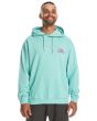 Hombre con Sudadera oversize de capucha Quiksilver Apog Heritage Turquesa