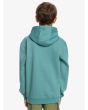 Niño con sudadera de capucha Quiksilver Big Logo Youth azul espalda