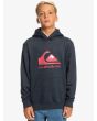 Niño con sudadera de capucha Quiksilver Big Logo Youth Azul Marino 