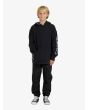 Niño con Sudadera de capucha Quiksilver Checkers Youth Negra frontal