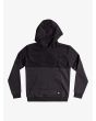 Sudadera con capucha Quiksilver Emboss Block Youth negra para niños de 8 a 16 años