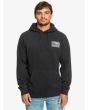 Hombre con Sudadera de capucha Quiksilver Neon Slab negra 