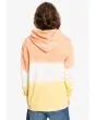 Hombre con sudadera de capucha Quiksilver Ombry Dye en rosa blanco y amarillo Tie Dye posterior