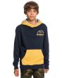 Niño con sudadera de capucha Quiksilver Open Spot azul marino 