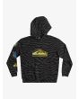 Sudadera con capucha Quiksilver Radical Times Youth negra para niños de 8 a 16 años