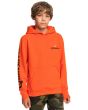 Niño con sudadera de capucha Quiksilver Stir it up naranja