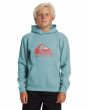 Niño con sudadera de capucha Quiksilver Youth Big Logo Azul 