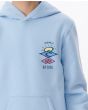 Niño con sudadera de capucha Rip Curl Boys Search Icon azul celeste estampado