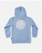 Sudadera orgánica con capucha Rip Curl Wetsuit Icon azul para niños de 2 a 8 años posterior