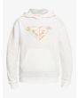 Sudadera con capucha Roxy Happiness Forever blanca para chica de entre 8 y 16 años