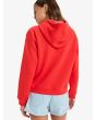 Mujer con Sudadera de capucha Roxy Perfect Place Roja posterior