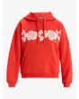 Sudadera con capucha Roxy Perfect Place Roja con estampado floral hibiscus