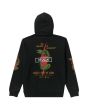 Sudadera con capucha RVCA Shock Squad Negra par hombre posterior