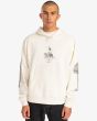 Hombre con sudadera de capucha RVCA Tiger Style Blanca 