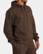 Hombre con Sudadera de capucha RVCA VA Essential Mocha Marrón derecha