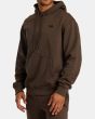 Hombre con Sudadera de capucha RVCA VA Essential Mocha Marrón izquierda