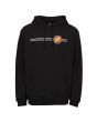 Sudadera con capucha Santa Cruz Check Ringed Flamed Dot Negra para hombre