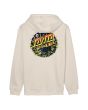 Sudadera con capucha Santa Cruz Kendall Wolf Dot Blanco Tiza para hombre posterior