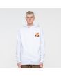 Hombre con Sudadera de capucha Santa Cruz Flamed Not a Dot Blanca frontal