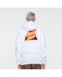 Hombre con Sudadera de capucha Santa Cruz Flamed Not a Dot Blanca posterior