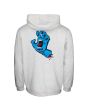 Sudadera con capucha Santa Cruz Screaming Hand Chest Gris para hombre posterior