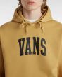 Hombre con Sudadera de capucha Vans Arched Marrón logo