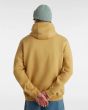 Hombre con Sudadera de capucha Vans Arched Marrón espalda