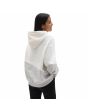 Mujer con sudadera de capucha Vans Blocked Off blanca posterior