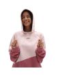 Mujer con hoodie Vans Blocked Off Peach Whip rosa capucha