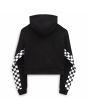 Sudadera sin cierre con capucha Vans Boom Boom Check Negra para mujer posterior