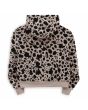 Sudadera con capucha Vans Dotty Check Animal negra para mujer posterior