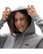 Mujer con Hoodie de corte masculino Vans FT Flying V gris capucha